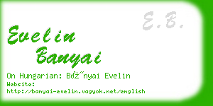 evelin banyai business card